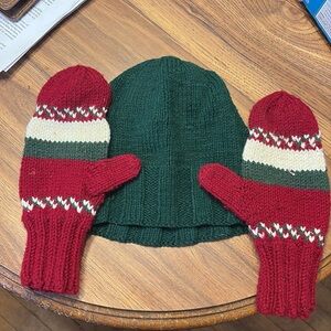 handmade hat and mittens